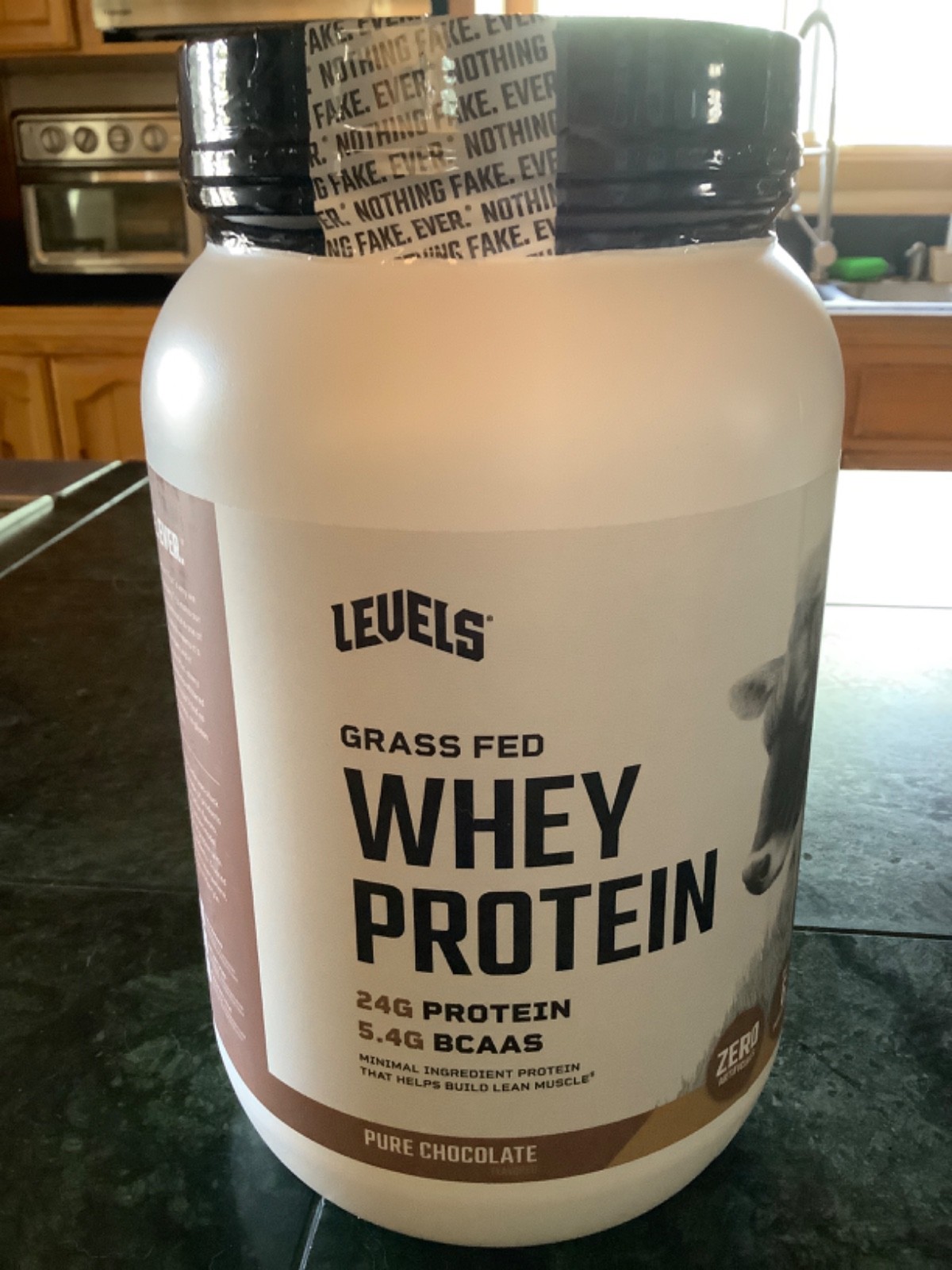 Levels Grass Fed Whey 24g Protein Powder Double Chocolate 1.48 LB 12/2027