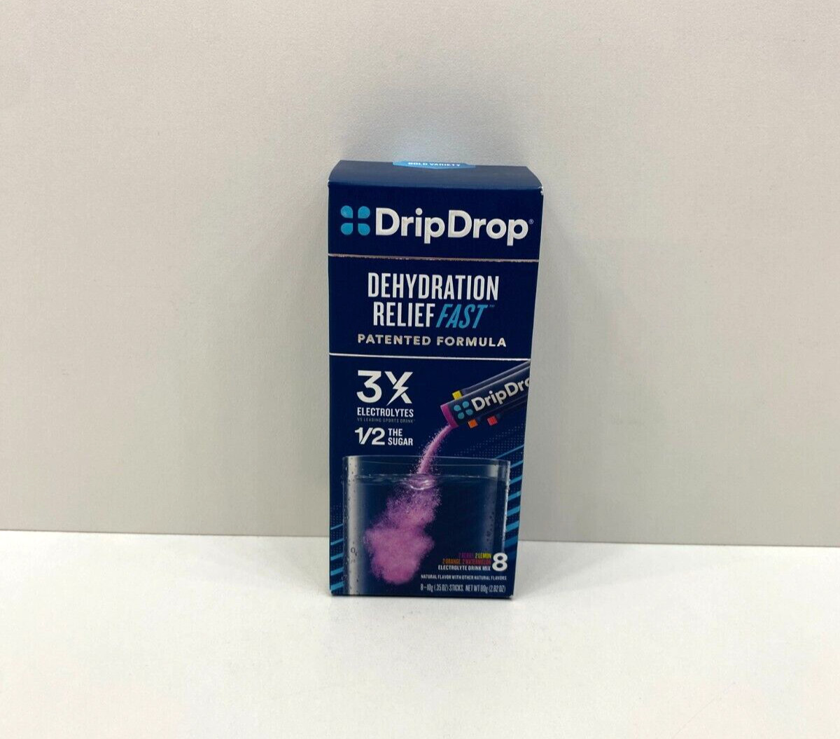 3 NEW DripDrop Dehydration Relief Fast Bold Variety Electrolyte Drink Mix 2026