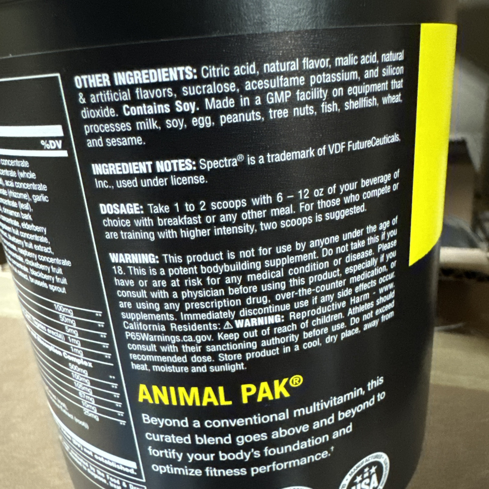 Animal Pak®, Ultimate Foundation, Orange Crush, 14.5 oz (411 g)
