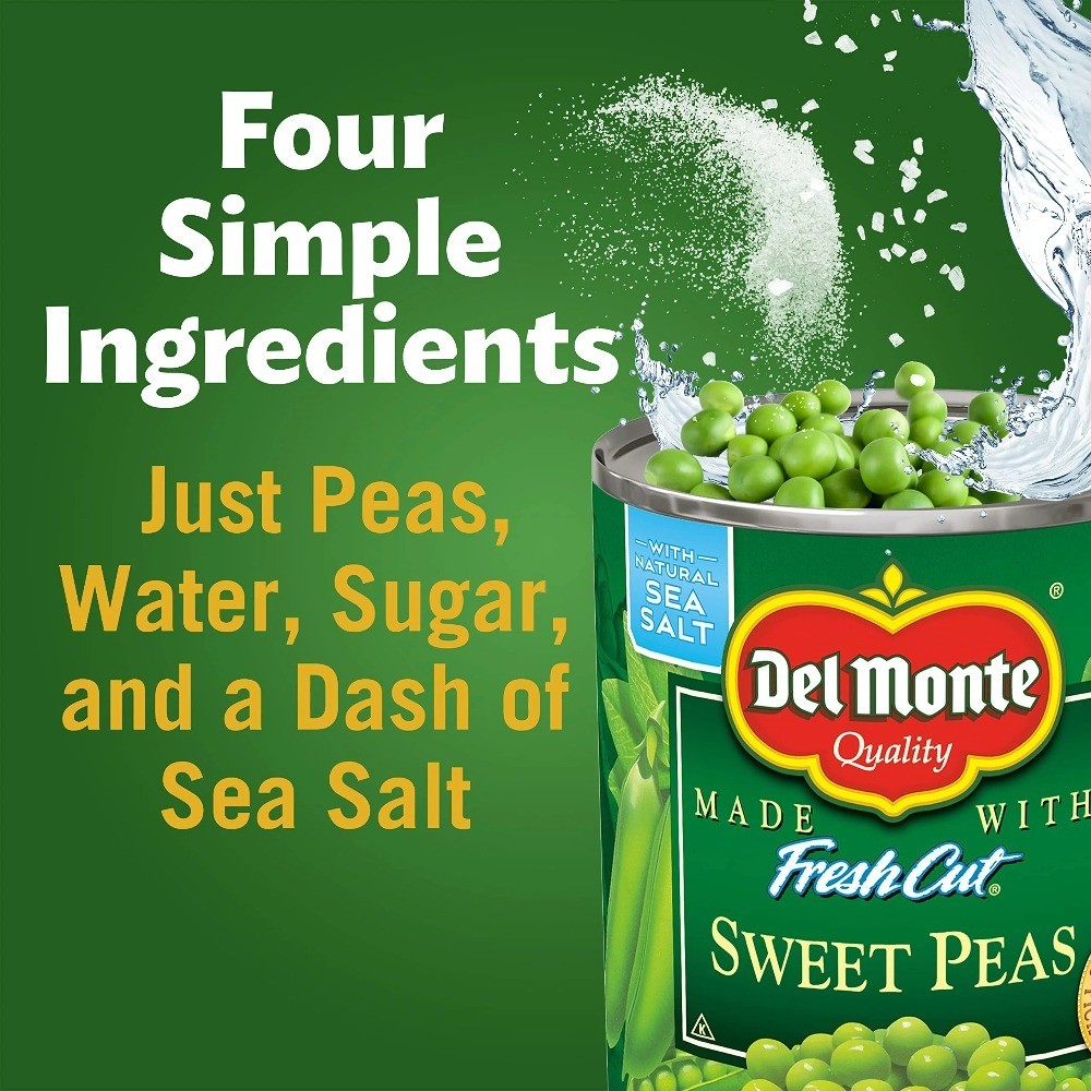 Sweet Peas Canned Vegetables 12 Pack 8.5 oz Cans