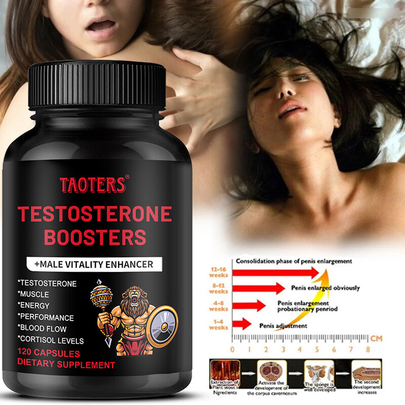 Testosterones Booster for Men High Strength Support Test Boost 120 Capsules