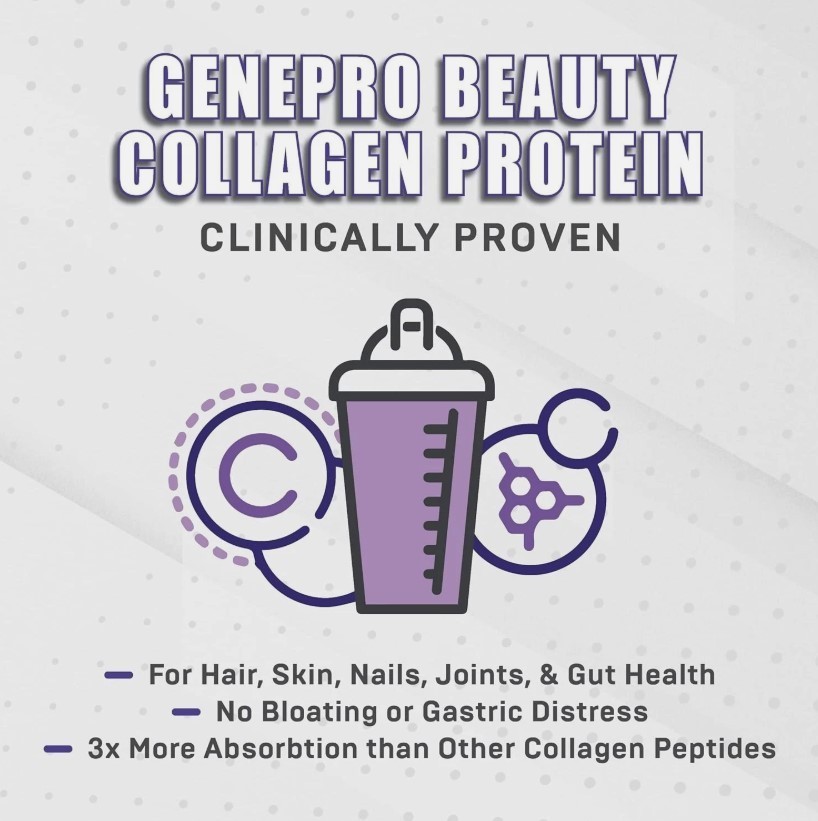 Genepro Unflavored Collagen Peptides Protein Supplement (30 Servings)
