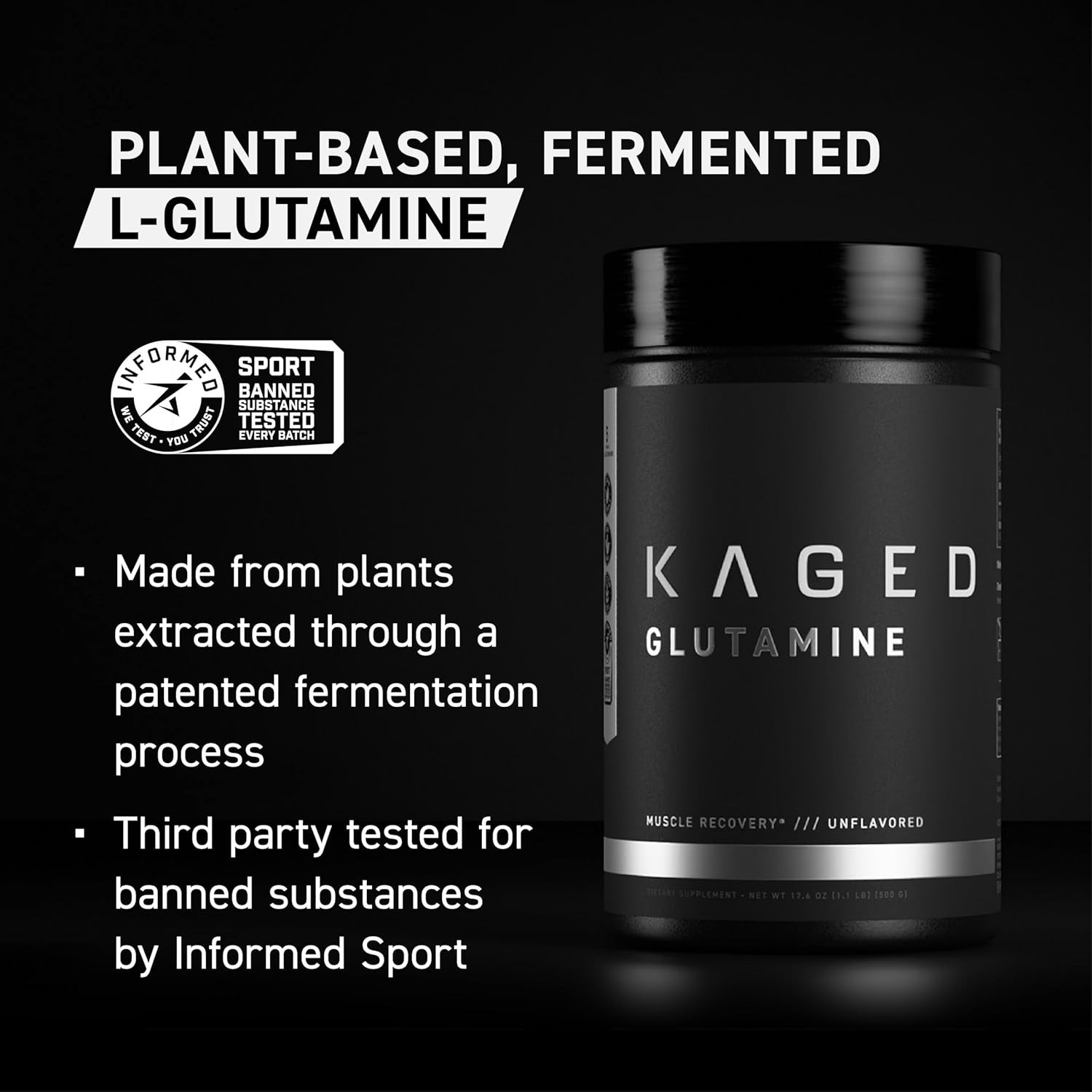 Muscle, L-Glutamine Powder 500 Gram, , Support Muscle Recovery, Post Workout,…