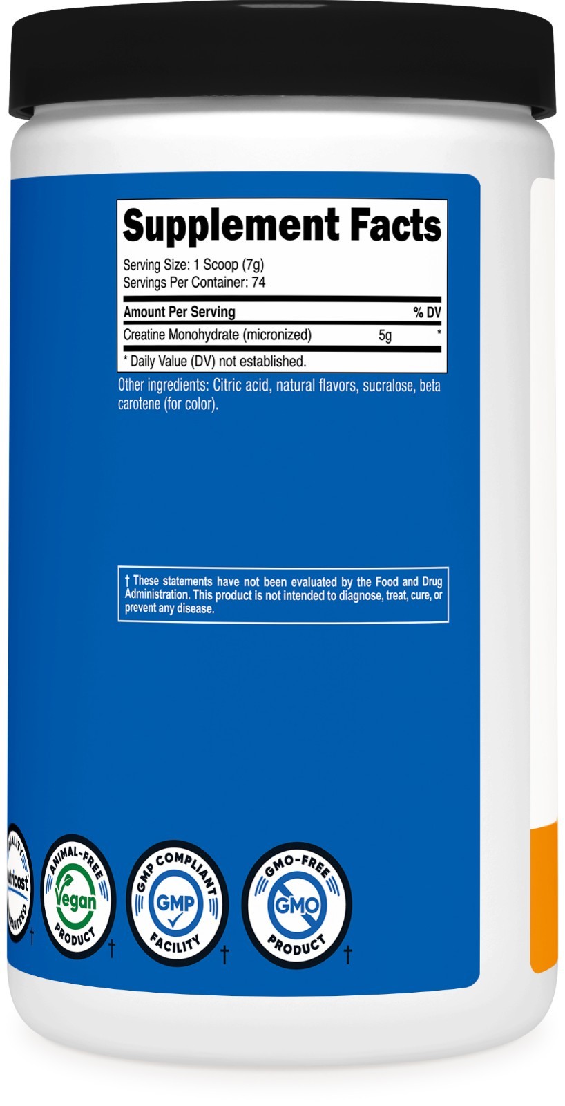 Nutricost Creatine Monohydrate Powder (500G) (Mandarin Orange)
