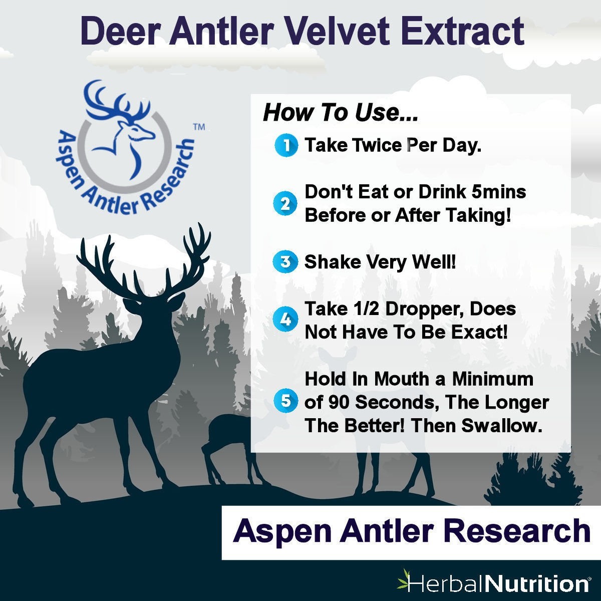 Deer Antler Velvet Extract Spray -IGF-1 | 200mgs, One Bottle 43X Concentration!