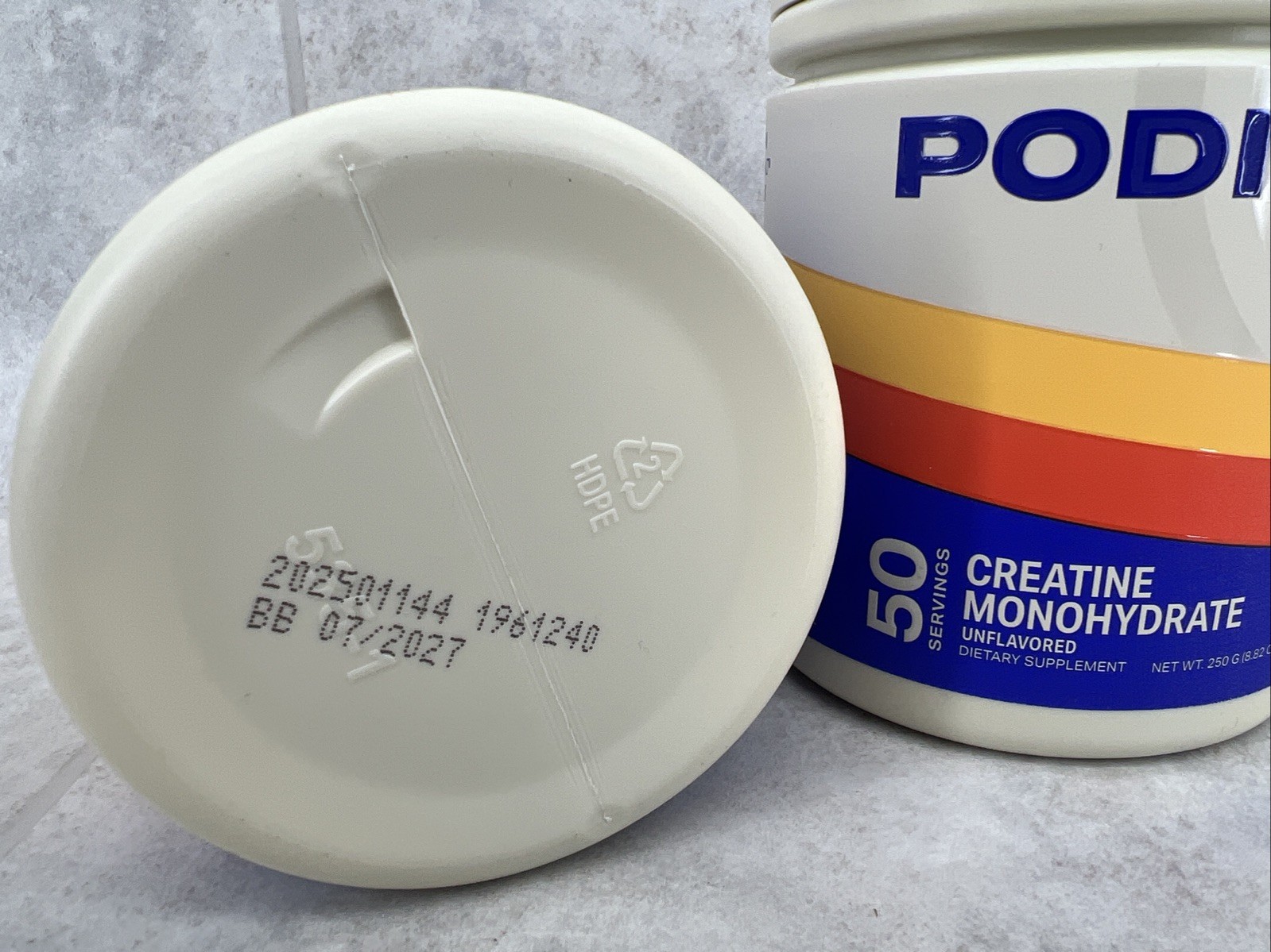 2 Pack! Podium Creatine Monohydrate, 50 Svgs Ea Unflavored, Boost Strength 7/27