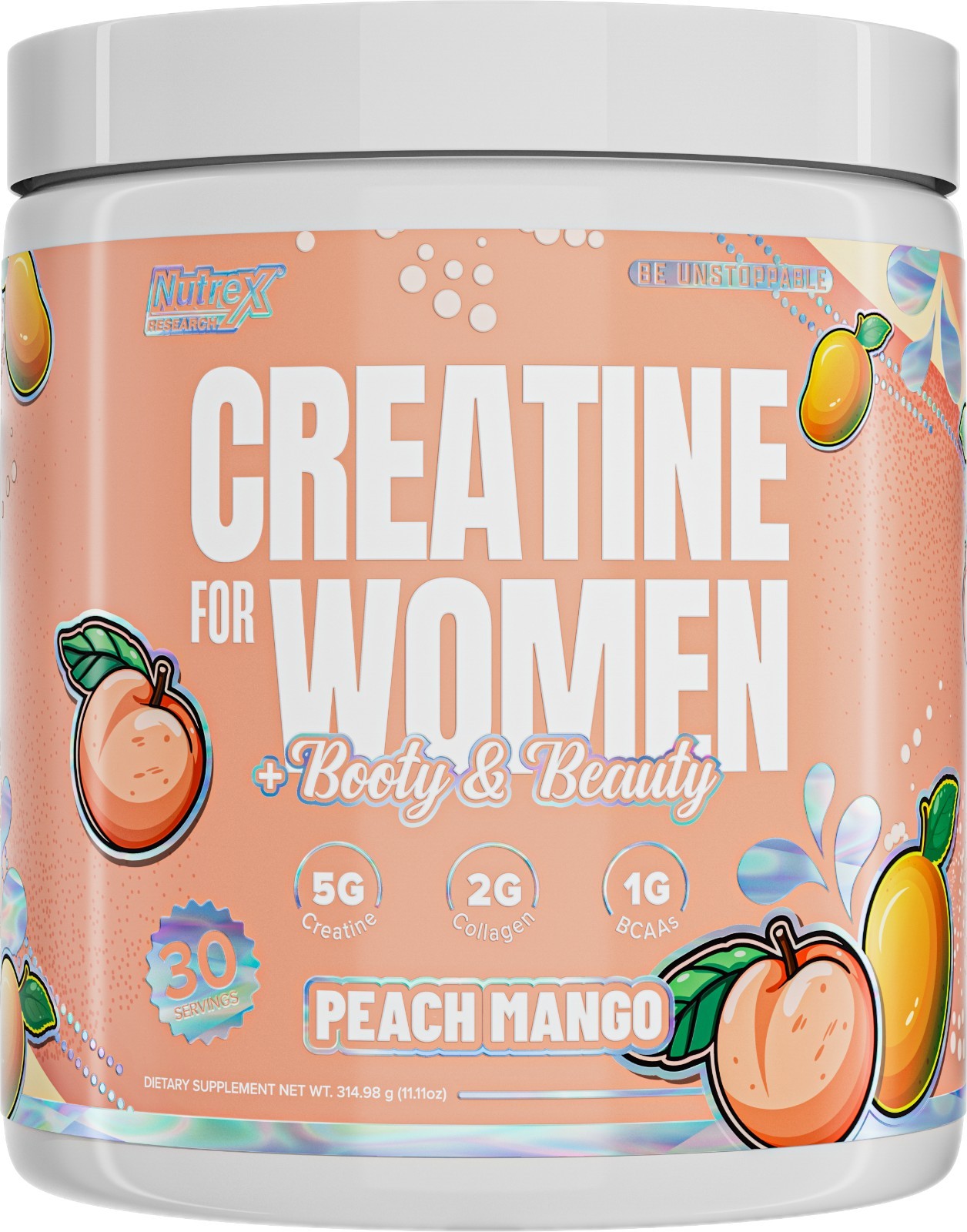 Nutrex CREATINE Monohydrate For WOMEN Powder Collagen Biotin BCAA Booty & Beauty