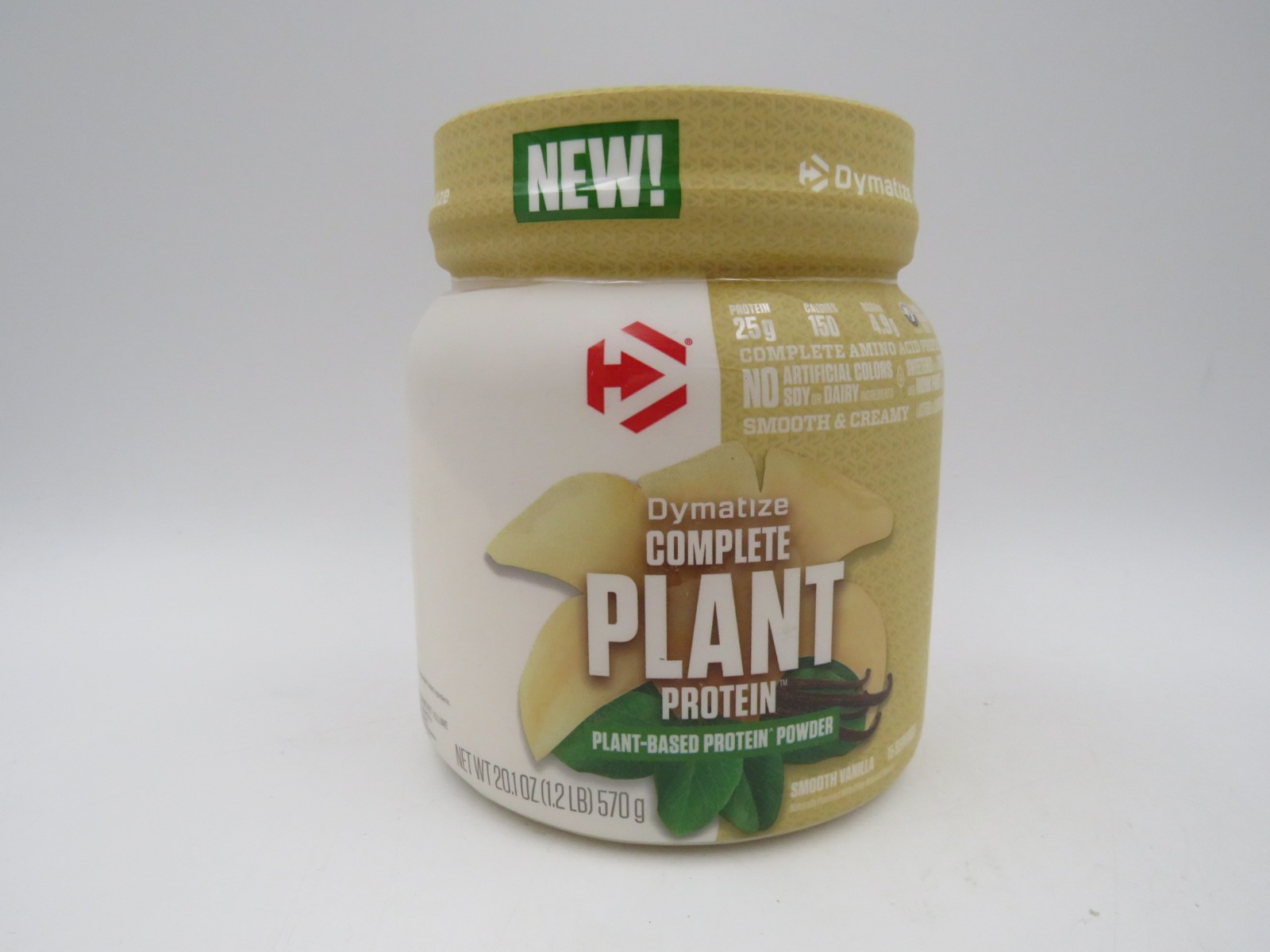 Lot of 2 Dymatize Vegan Plant Protein Smooth Vanilla 25g 30 sev EXP 03/28