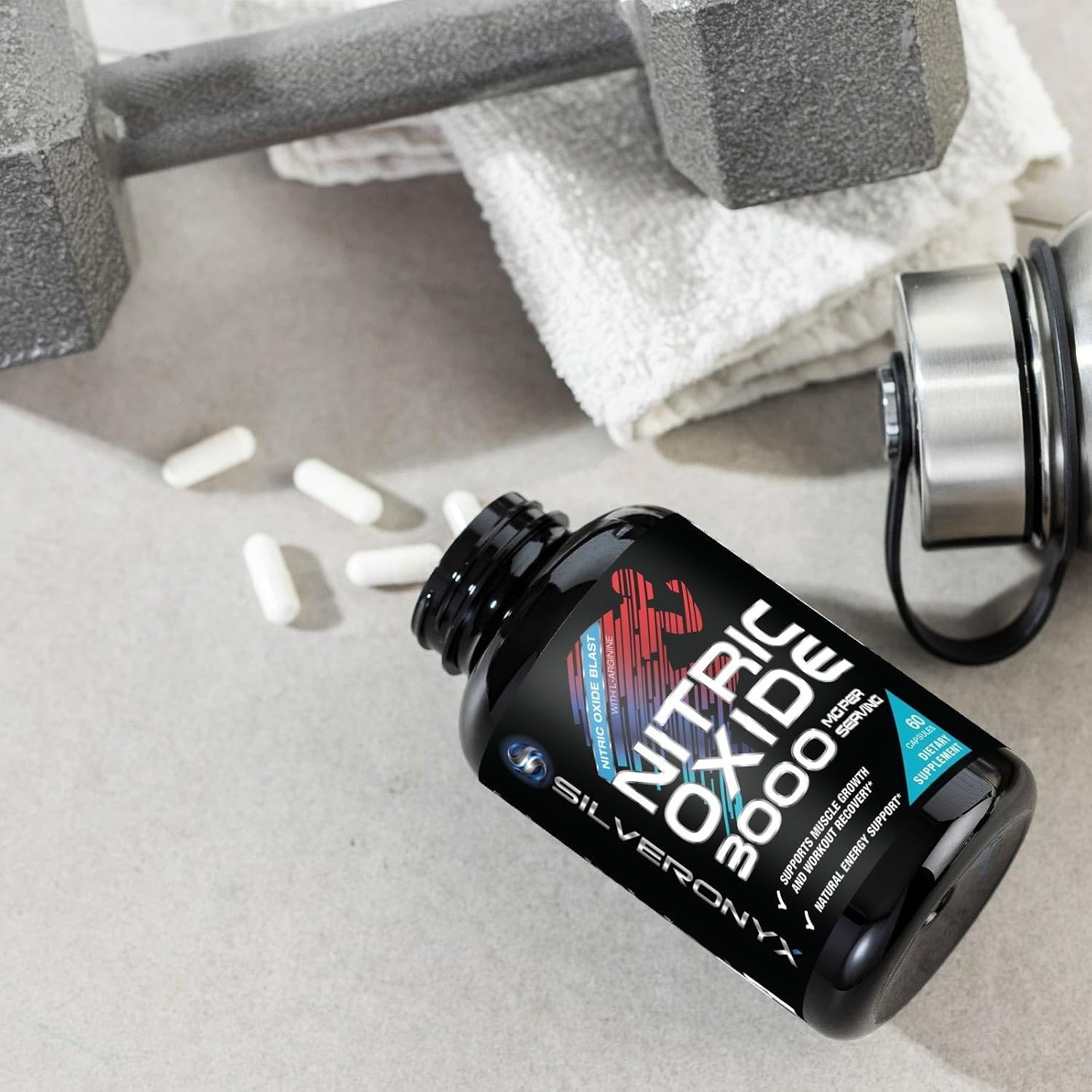 Extra Strength Nitric Oxide Supplement 3X Strength L Arginine, Citrulline Malate