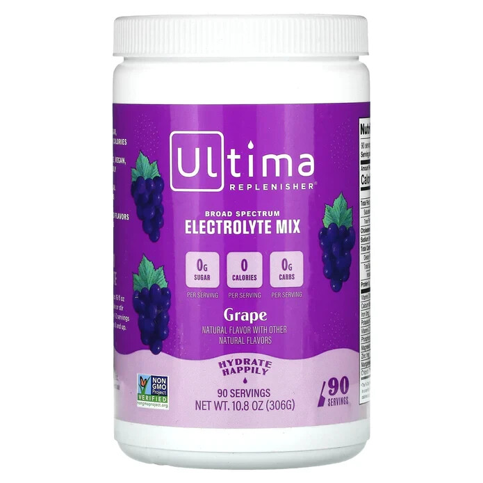 Ultima Replenisher Electrolyte Powder Grape 90 Servings