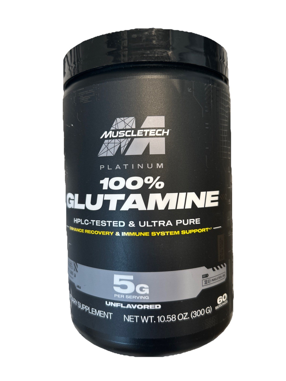 Platinum 100% Glutamine, Unflavored, 10.58 oz (300 g), 2028