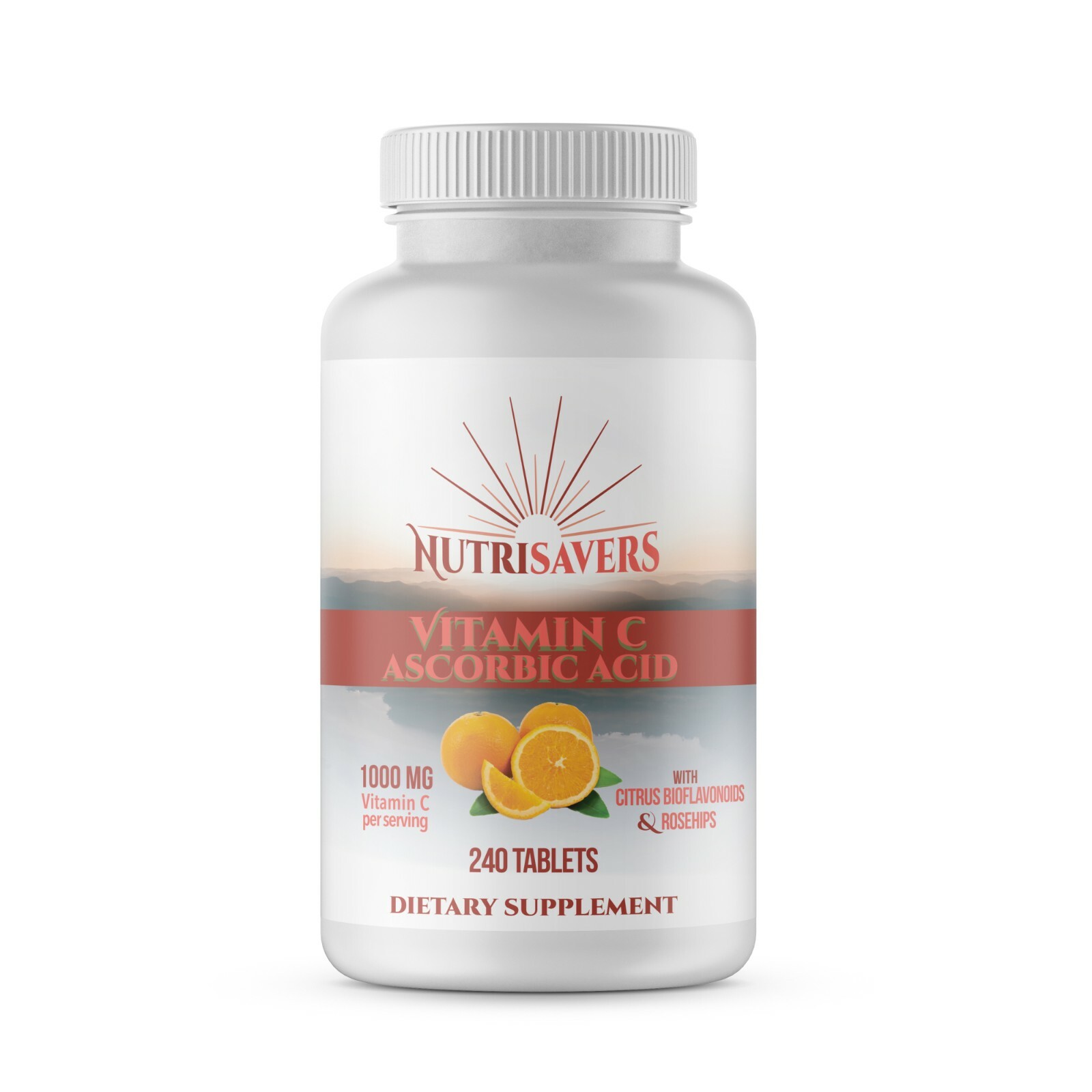 Nutrisavers Vitamin C Ascorbic Acid 1000 MG -High Absorption Dietary Supplement