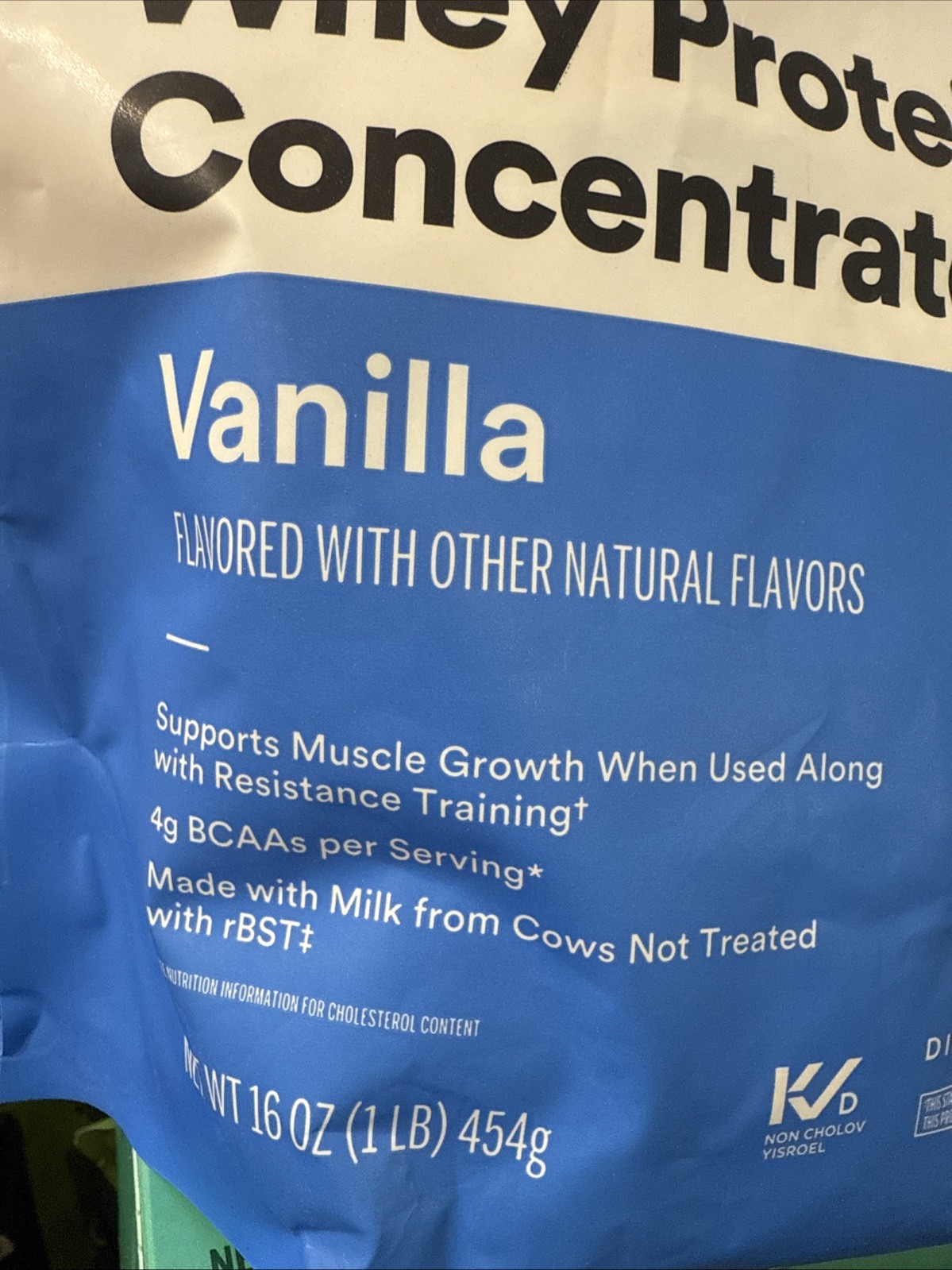 365 Whole Foods Market Whey Protein Concentrate Vanilla 16oz Exp 1/27
