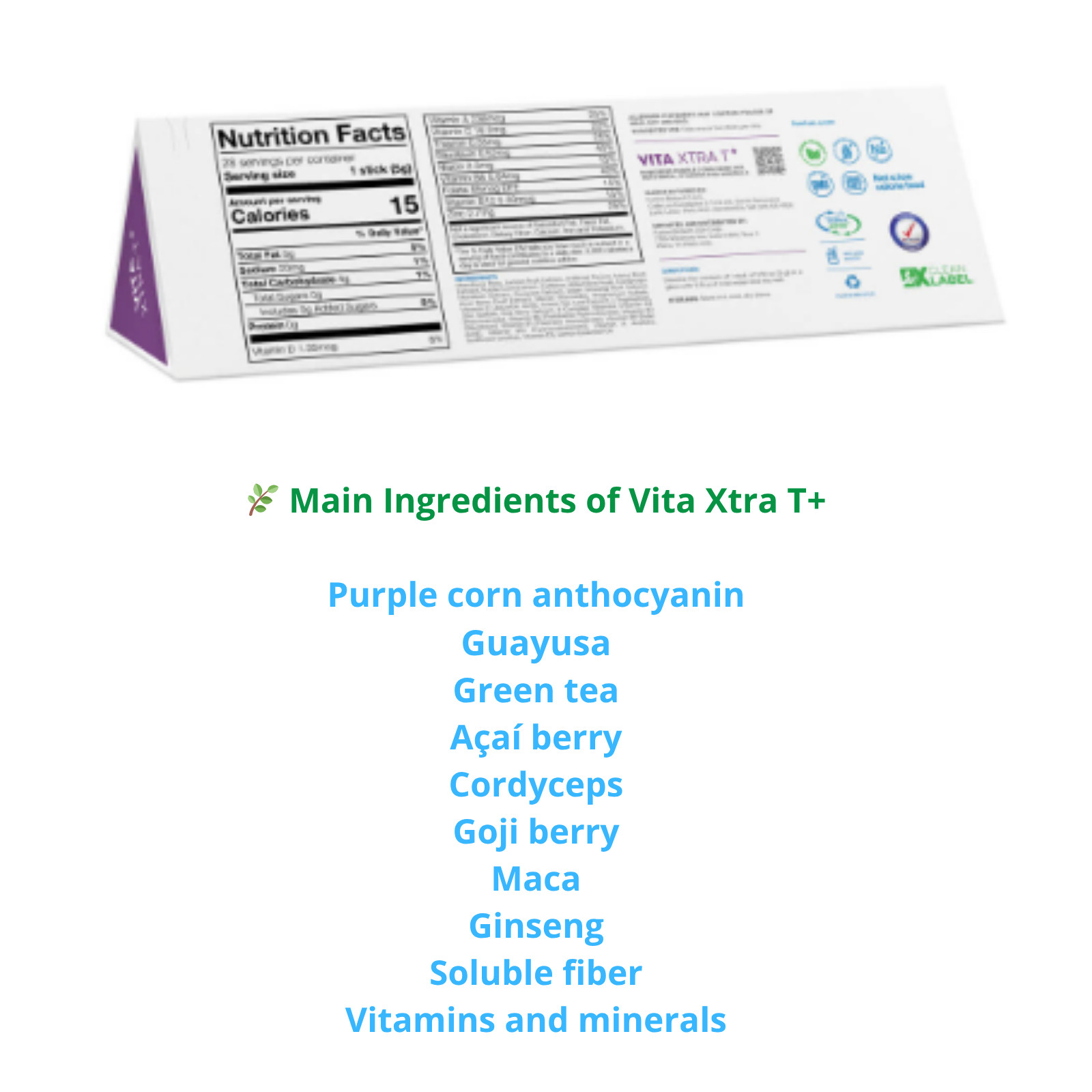 FuXion Vita Xtra T+ Functional Drink with Antioxidants and Daily Active Support