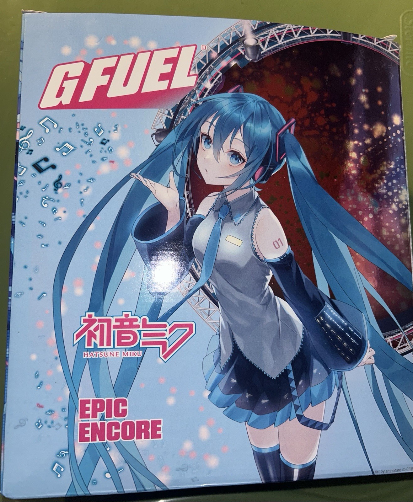 GFUEL Hatsune Miku Epic Encore Collectors Box New Sealed RARE!!! HARD TO FIND!
