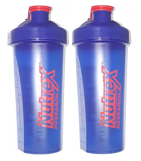 Nutrex Research Protein Bottle 20 Oz. Powder Mixing Shaker – 2 Pack