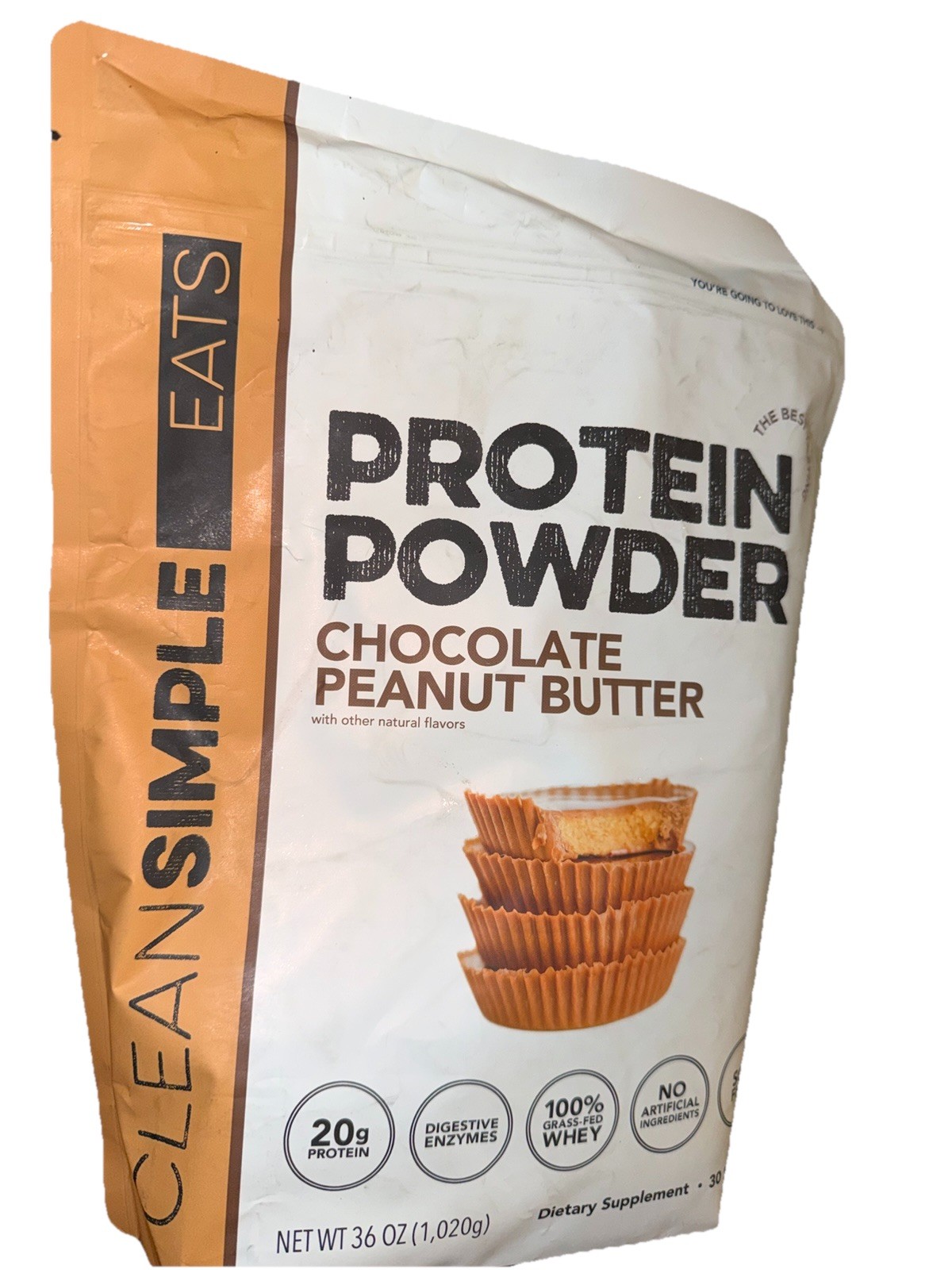 Clean Simple Eats Whey Protein Powder, Chocolate Peanut Butter 30 Servings