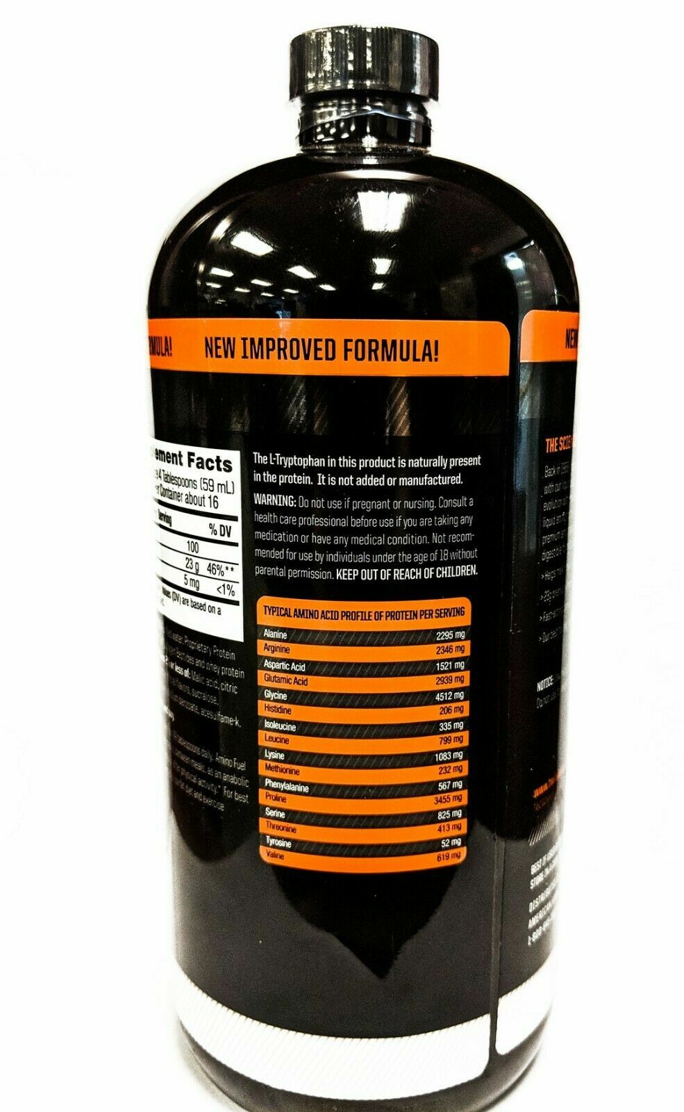 Twinlab AMINO FUEL 32 fl oz Liquid Aminos 23g Protein BUILD MUSCLE – BOTH FLAVOR