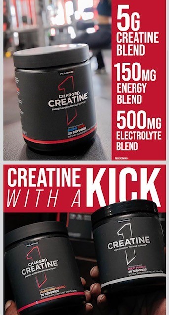 Rule One Charged Creatine Multi-Source Creatine, Energy, & Hydration 30 servings