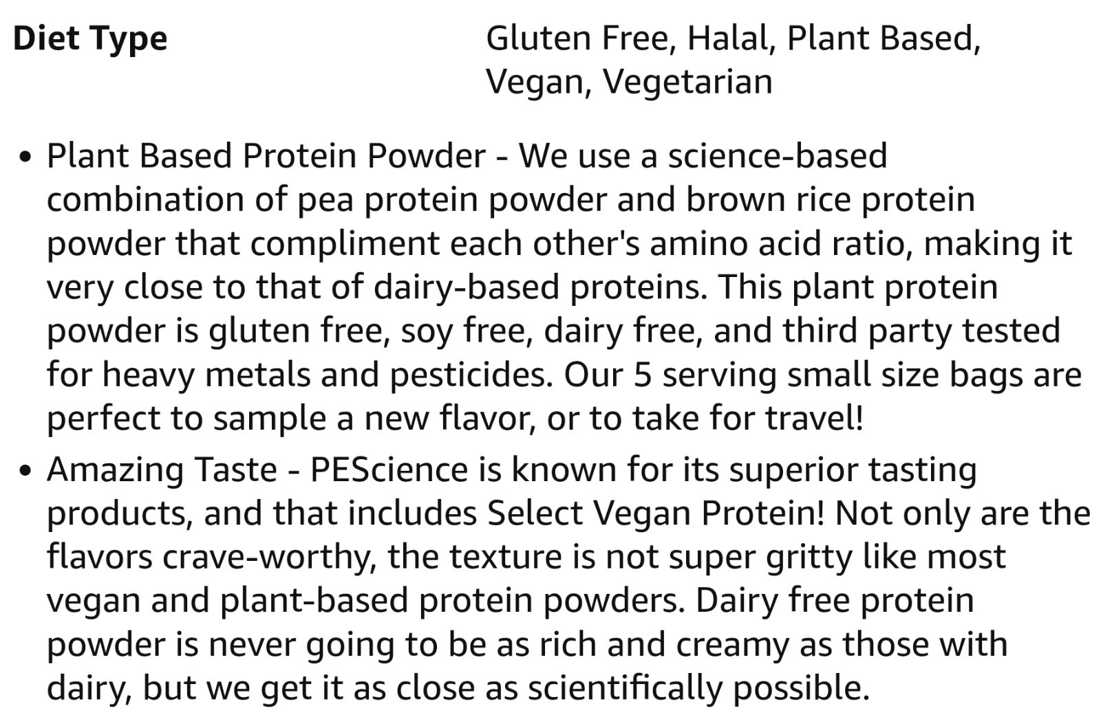 PESCIENCE SELECT PLANT PROTEIN Vegan 2lb (27 Serv) Peanut Butter BEST BY 11/26