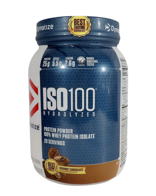 ISO100® Hydrolyzed, 100% Whey Protein Isolate Gourmet Chocolate, 1.43lb Exp 3/28