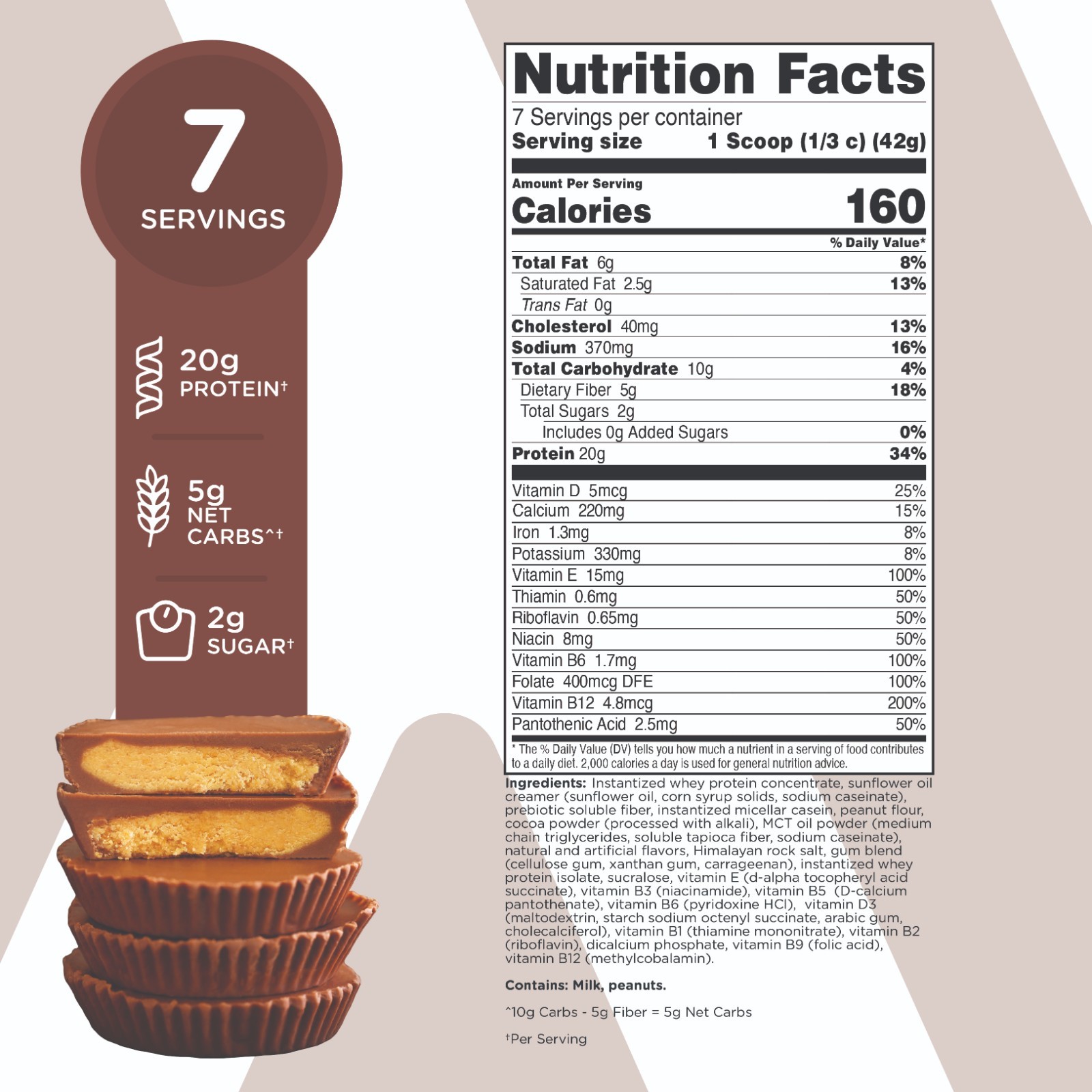 TransformHQ Meal Replacement Shake Powder 7 Servings (Chocolate Peanut Butter)