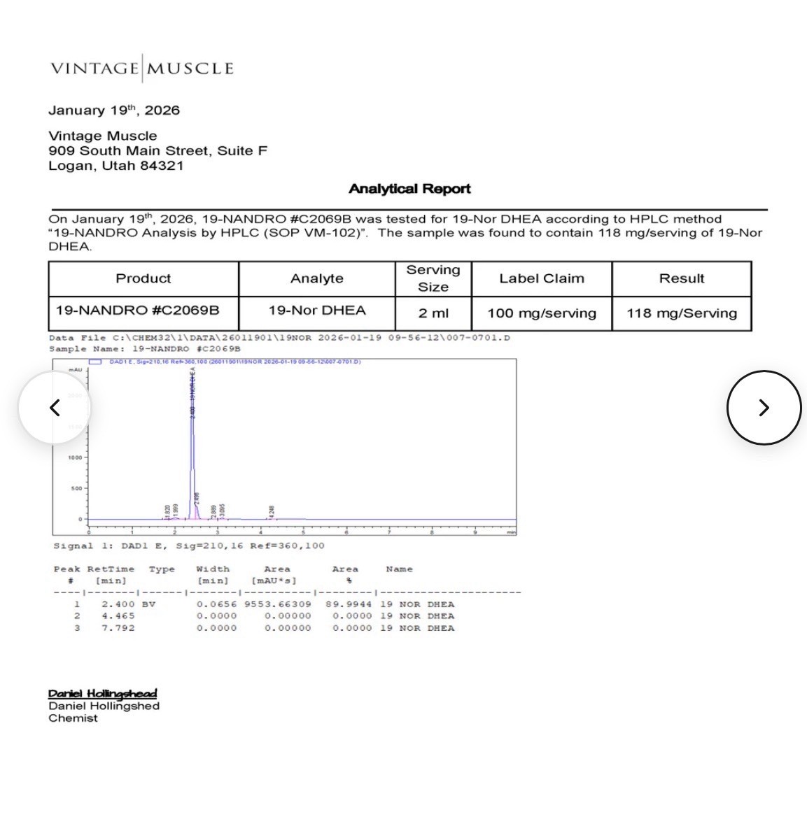 19 Nandro 2 Step Precursor 2 Deca DHEA 4 Size/Strength By Vintage Muscle 💪🏛️🧪