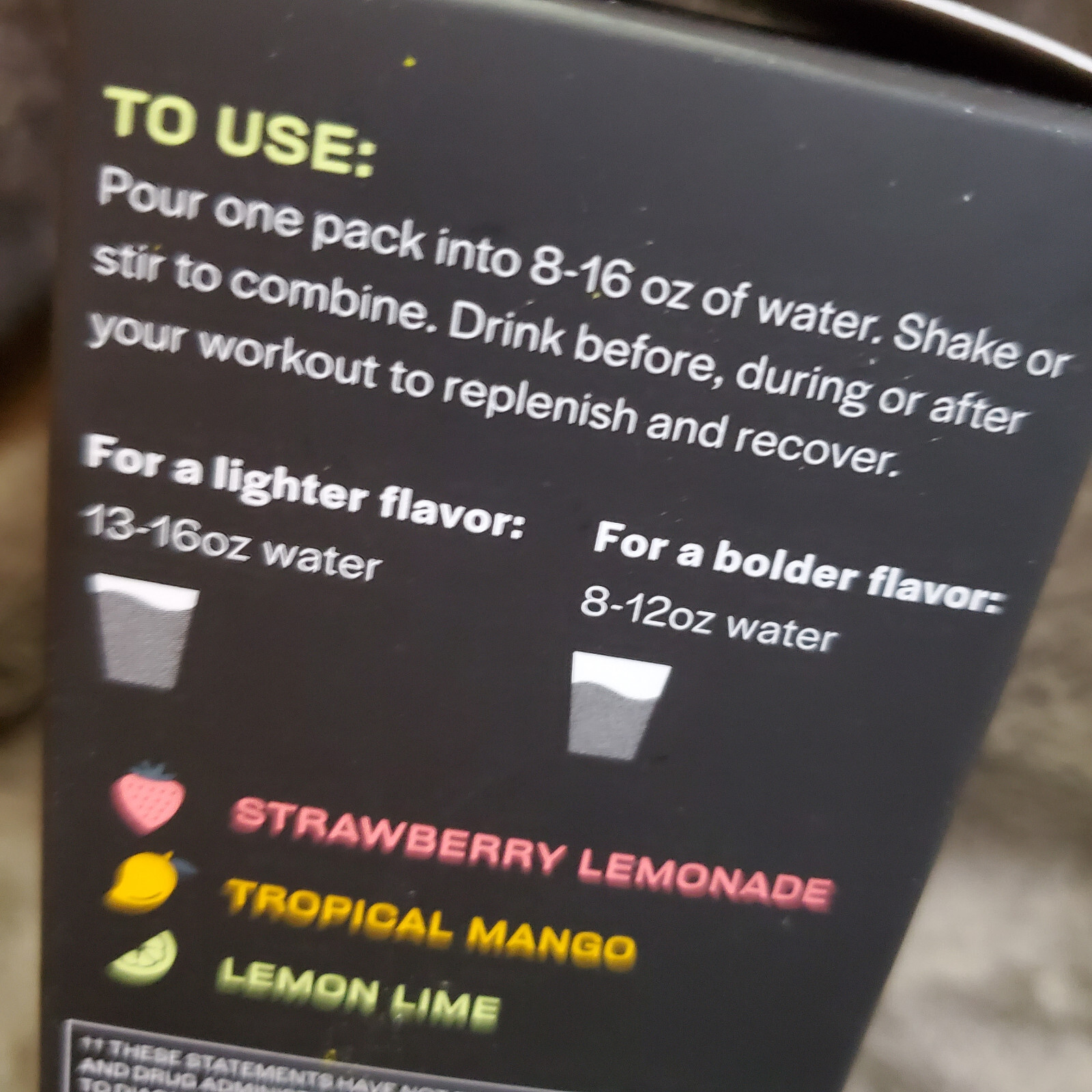 Gainful Powder Drink Mix 10 on the Go Packs Strawberry Lemonade Mango Lemon Lime