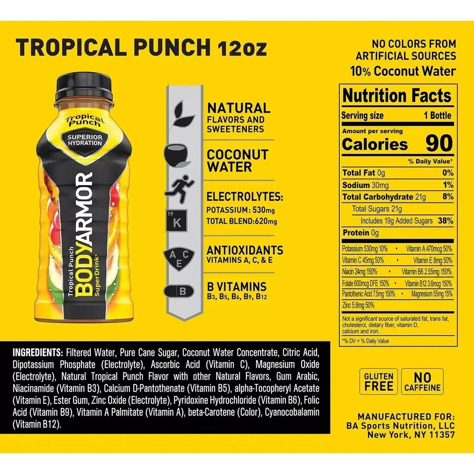 BODYARMOR Sports Drink Variety Pack (12 fl. oz., 24 pk.)