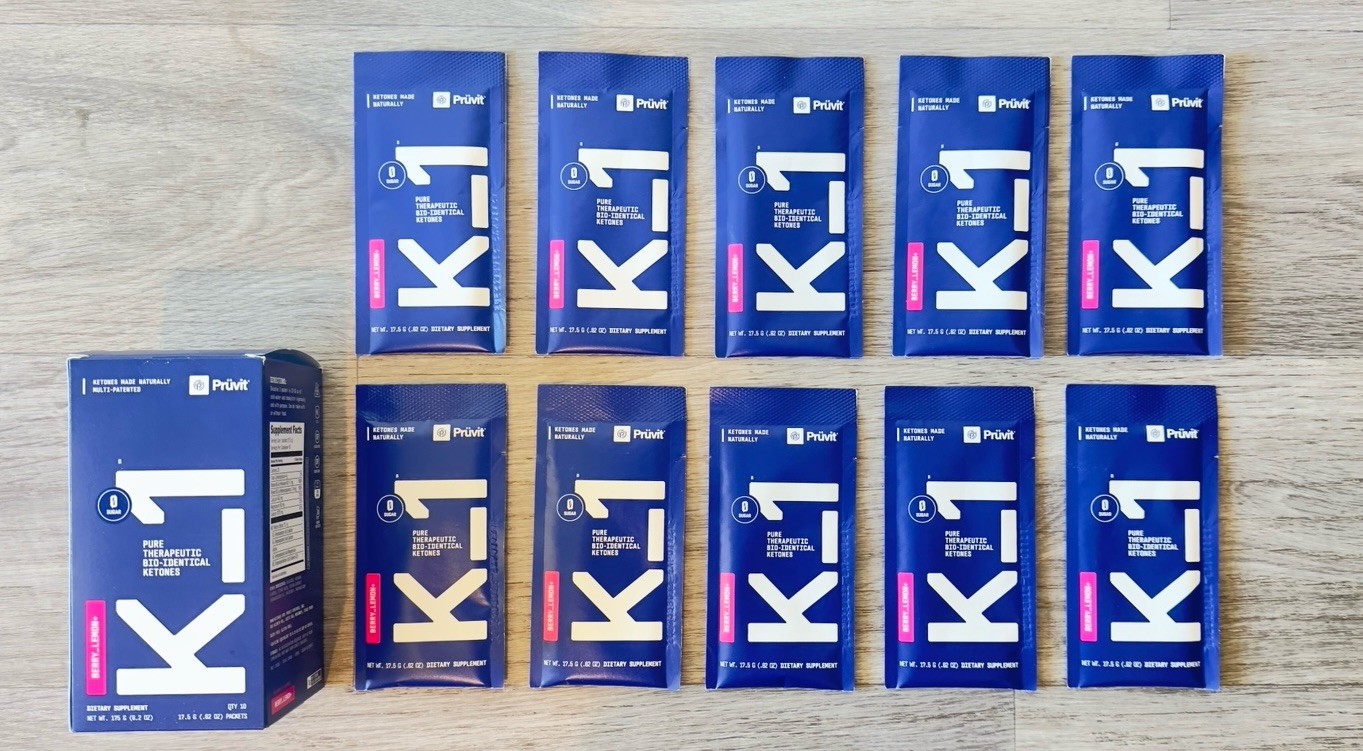 Pruvit Keto OS NAT Berry Lemon+ Bio-Identical Ketones Drink Mix 10 Packets Keto
