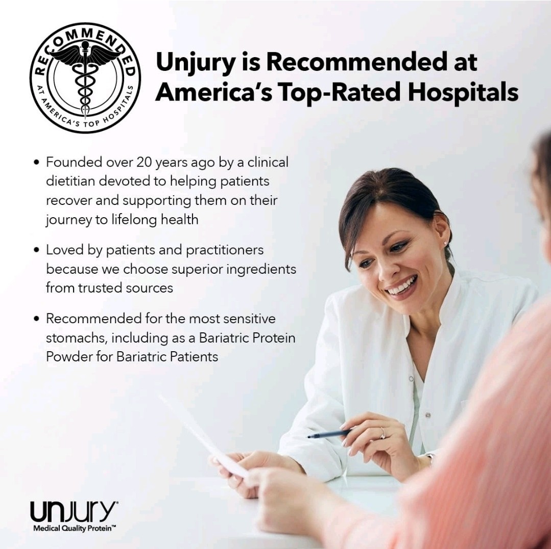 Hospital Approved – Unjury Unflavored Protein Powder, 21g 100% Whey Isolate