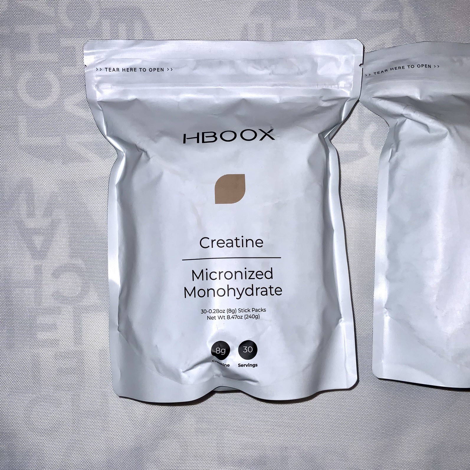 2 PACK LOT HBOOX ProMix Creatine Monohydrate Powder STICKS Unflavored MICRONIZED