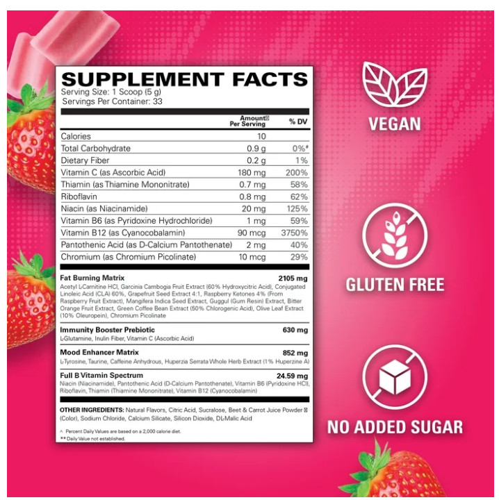EHP Labs OxyShred Pre Workout Cosmic Blast 33 Servings Powder