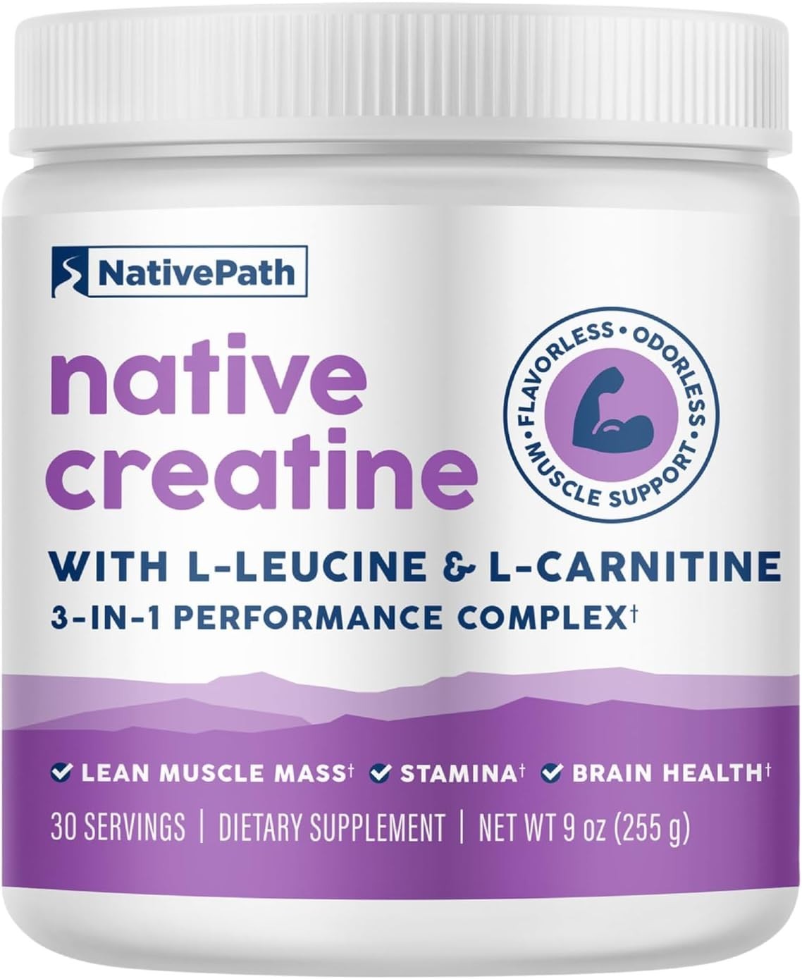 Creatine Monohydrate Powder with L-Leucine & L-Carnitine – 30 Servings