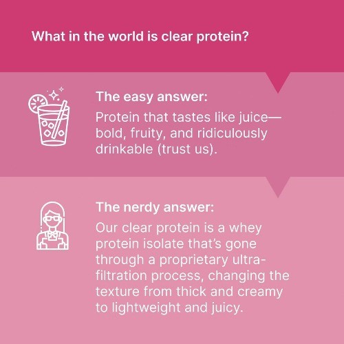 Oath Nutrition 18 Servings Cleary Whey Protein Powder – Pink Lemonade