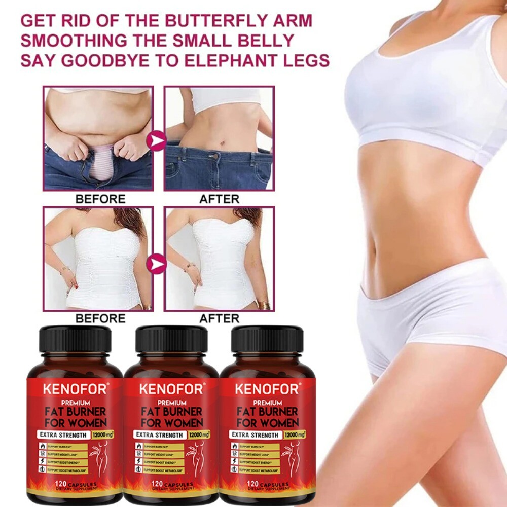 Fat Burner for Women 12,000mg, Appetite Control, Weight Loss, 120 Capsules