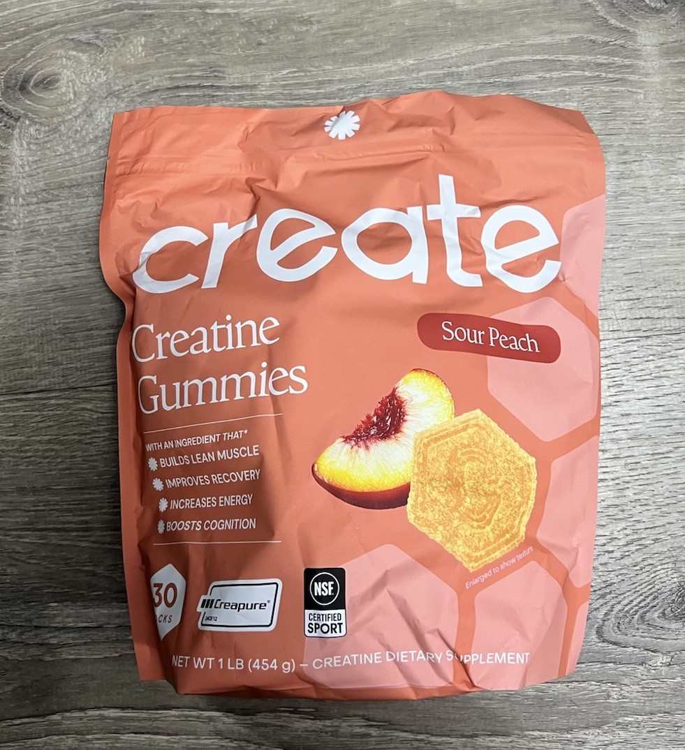 Create Creatine Gummies– NSF Certified, Creapure Creatine Sour Peach