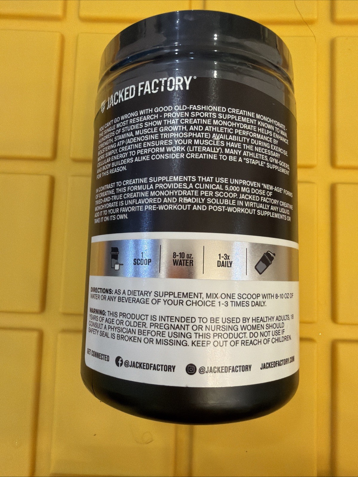 Creatine Monohydrate, Unflavored, 5000mg / 8.81 Oz Exp 08/2026