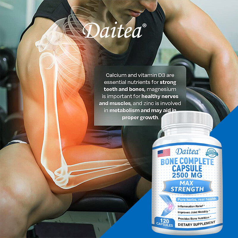 Calcium Magnesium Zinc Chondroitin Turmeric and MSM -Bone and Joint Support Caps
