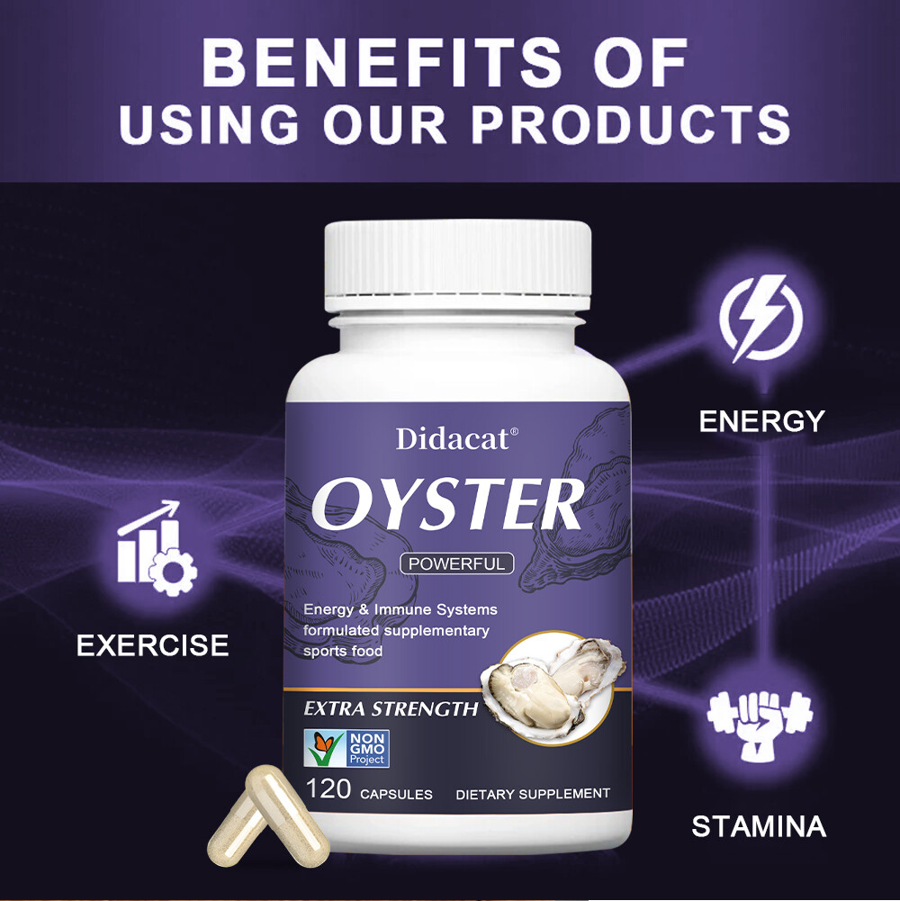 Men’s Vitality Supplement 1000mg Oyster Extract Mens Energy & Immune Support