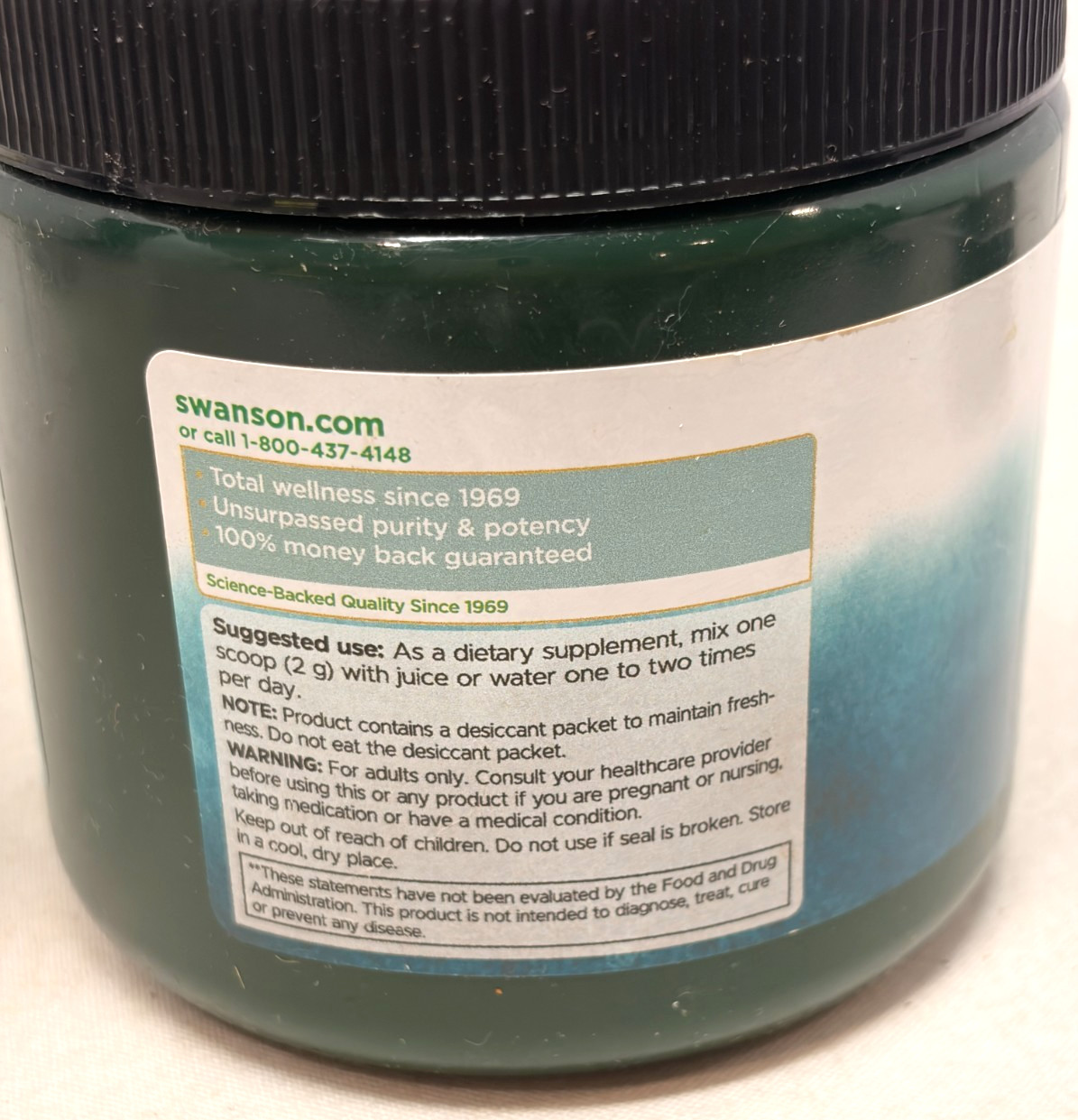 New Swanson L-Citrulline Malate Complex Powder 180g 90 Servings Mfg 1/25