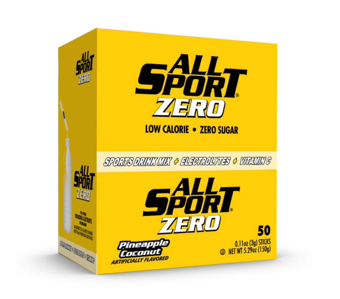 All-Sport Zero – Sports Drink Sticks – 50 Sticks Pineapple Coconut