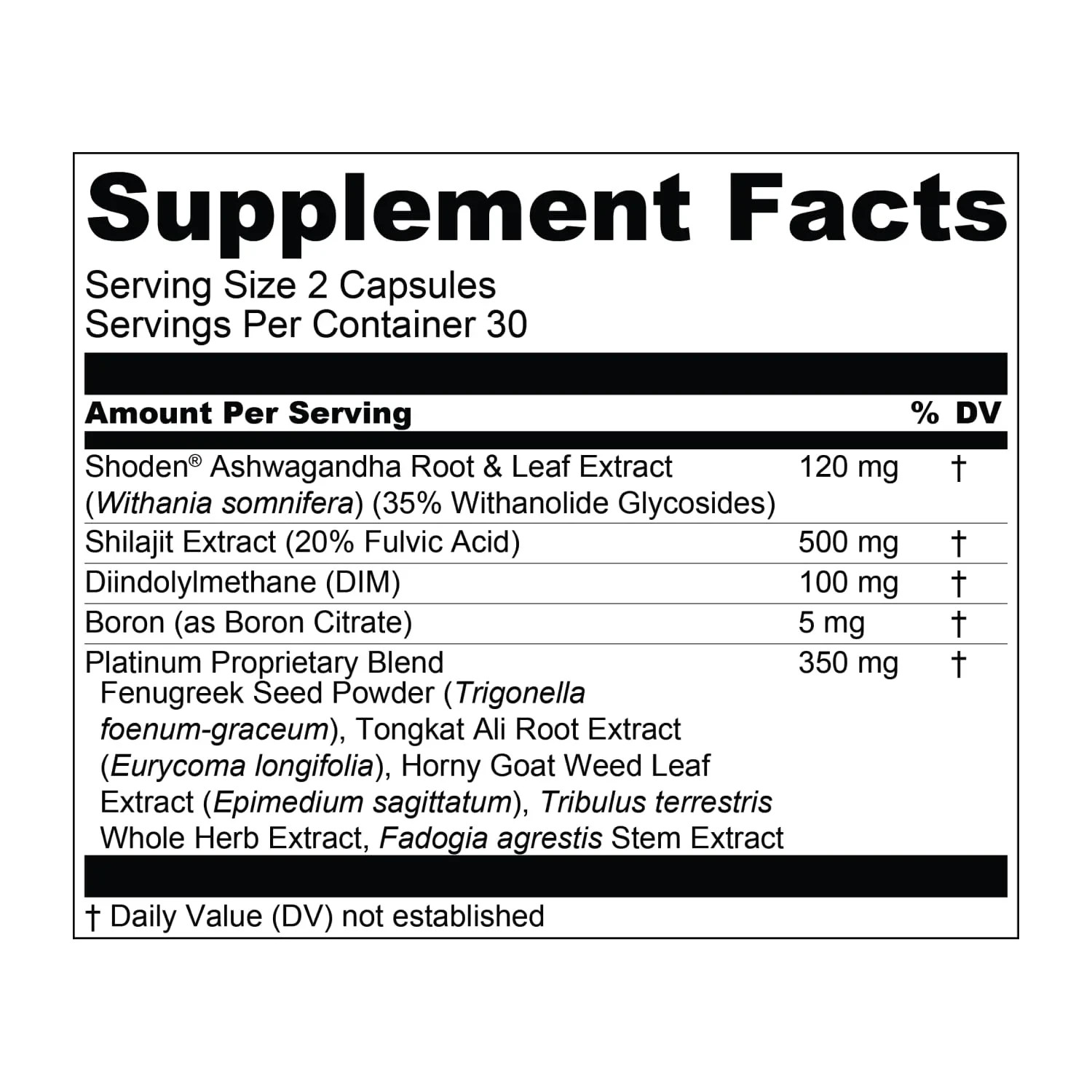Essential Elements T-Hero Platinum – Testosterone Support for Men – Vitality and