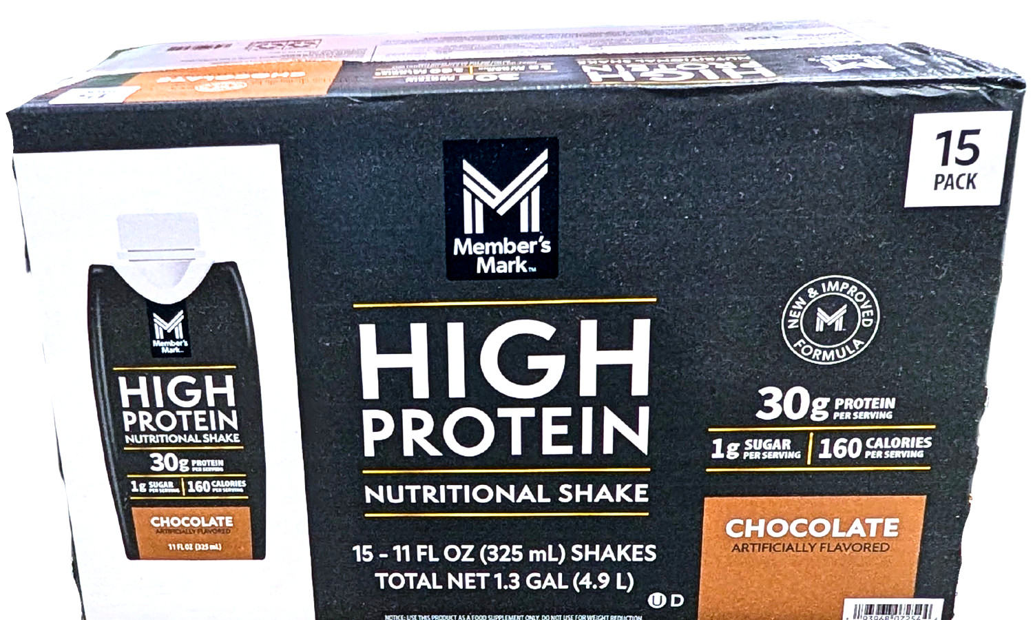 Member’s Mark 30g High Protein Nutritional Shake Chocolate 15×11 Fl Oz EXP 07/26