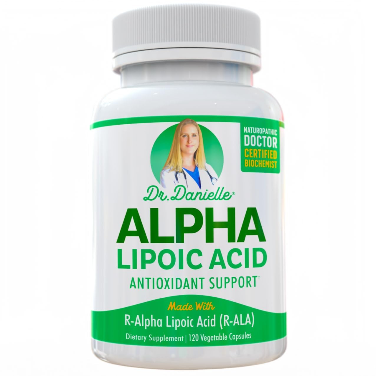 Dr. Danielle Alpha-Lipoic Acid, Neuropathy, Blood Sugar, Vegan, 120 Caps