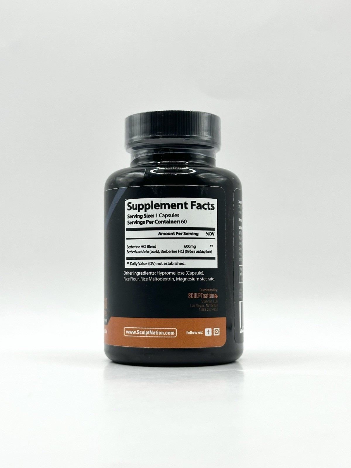Sculptnation Berberine HCI Blend (60 Capsules) 30 Day Supply Sealed 2029
