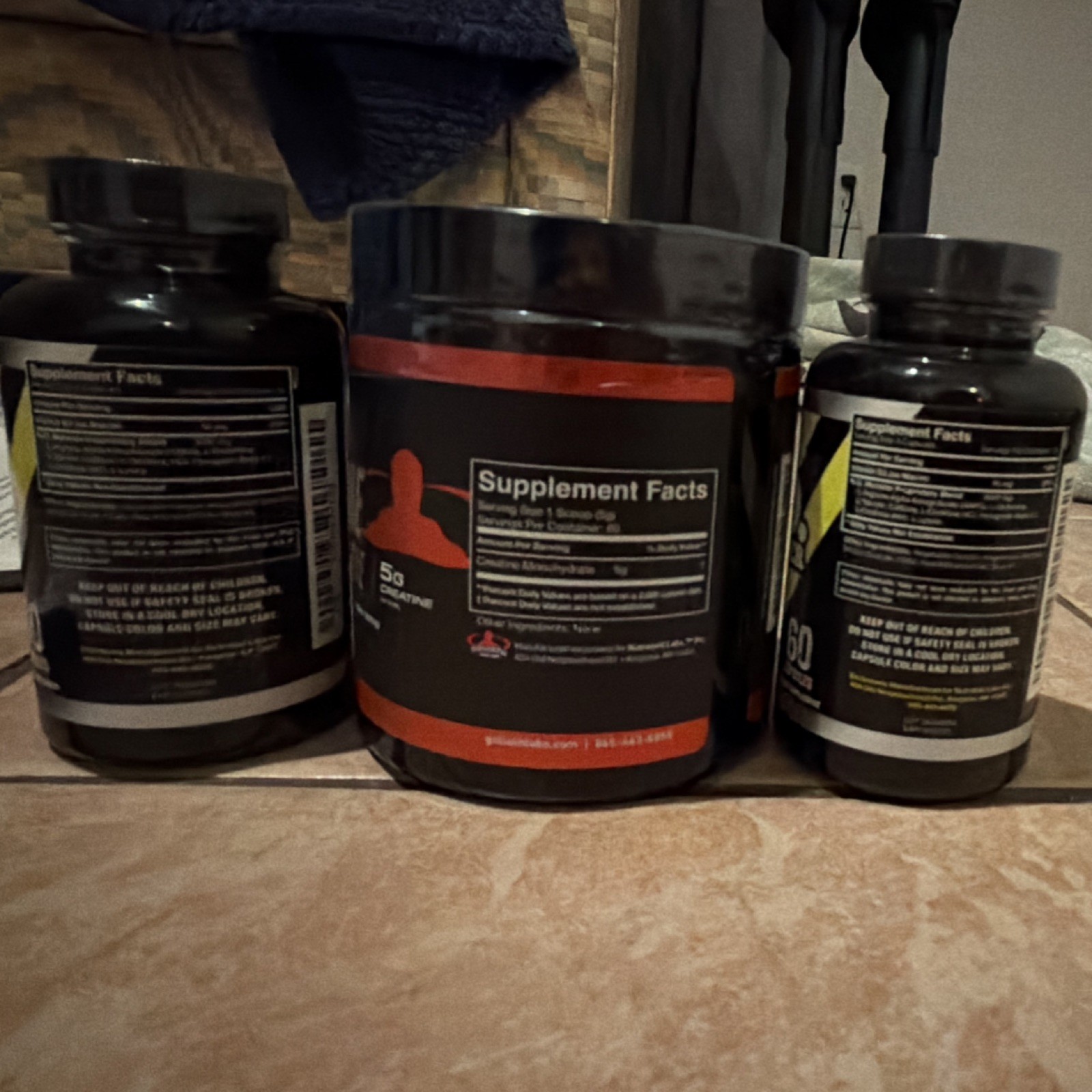 Goliath Labs N.O. Monster Capsules & Creatine Monohydrate Muscle Growth Bundle