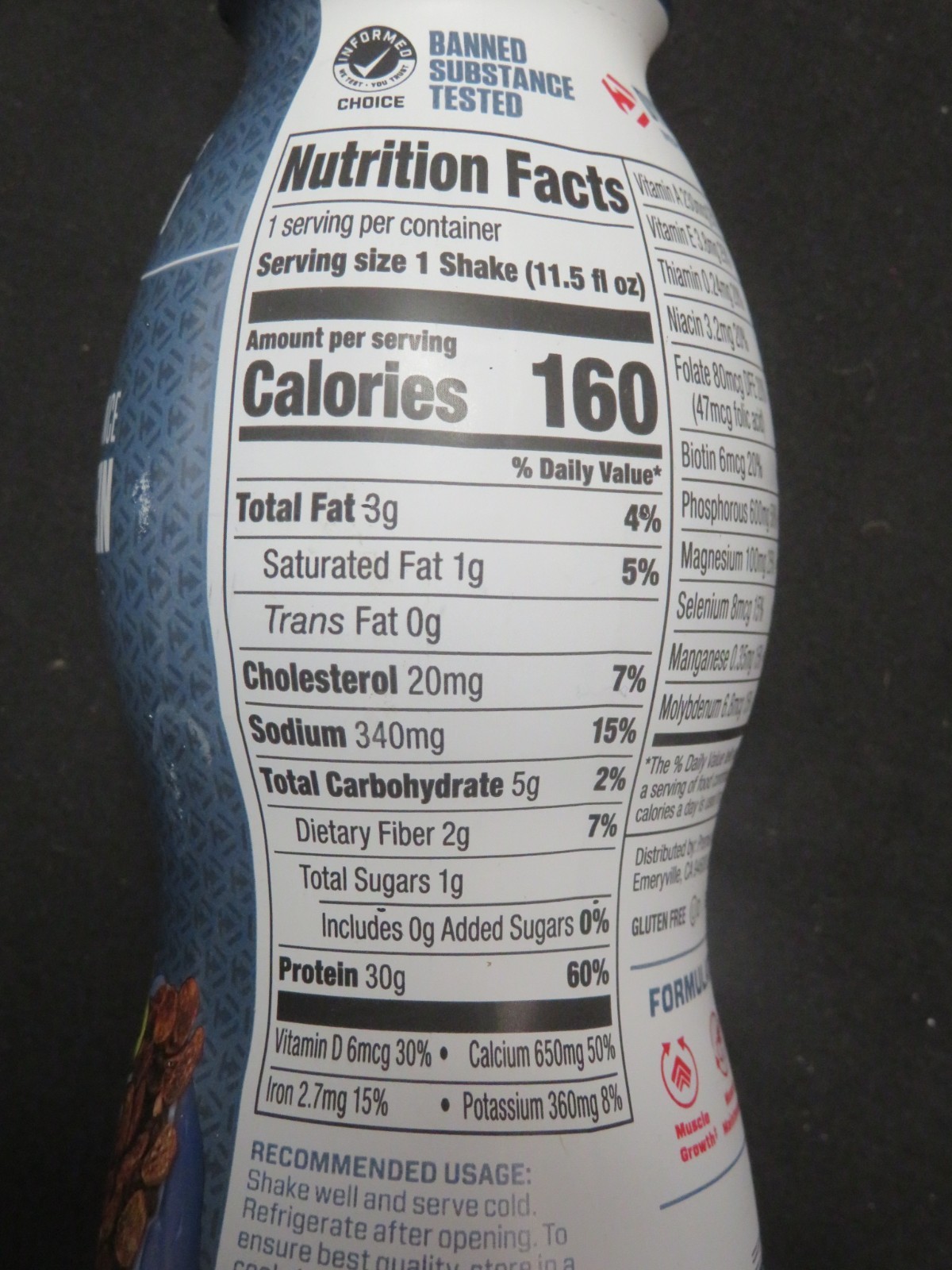 (12) Bottles Dymatize Performance Protein Shake Cocoa Pebbles 11.5 Oz Each