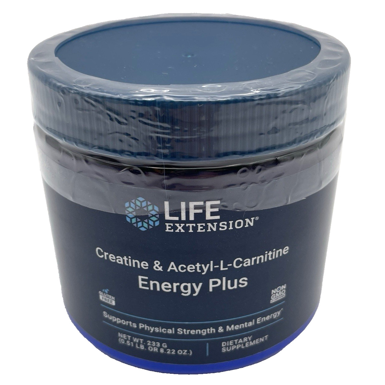 Creatine + Acetyl-L-Carnitine Energy Plus Life Extension 5000 mg Ex 10/26 Sealed