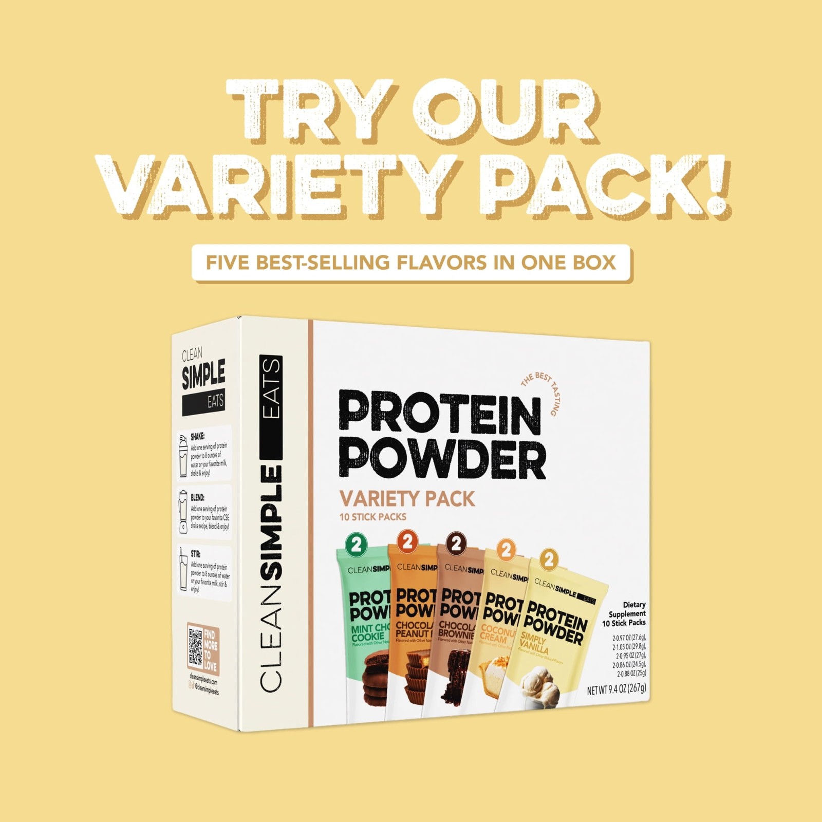 Clean Simple Eats Protein Powder Simply Vanilla 20 Servings FREESHIP